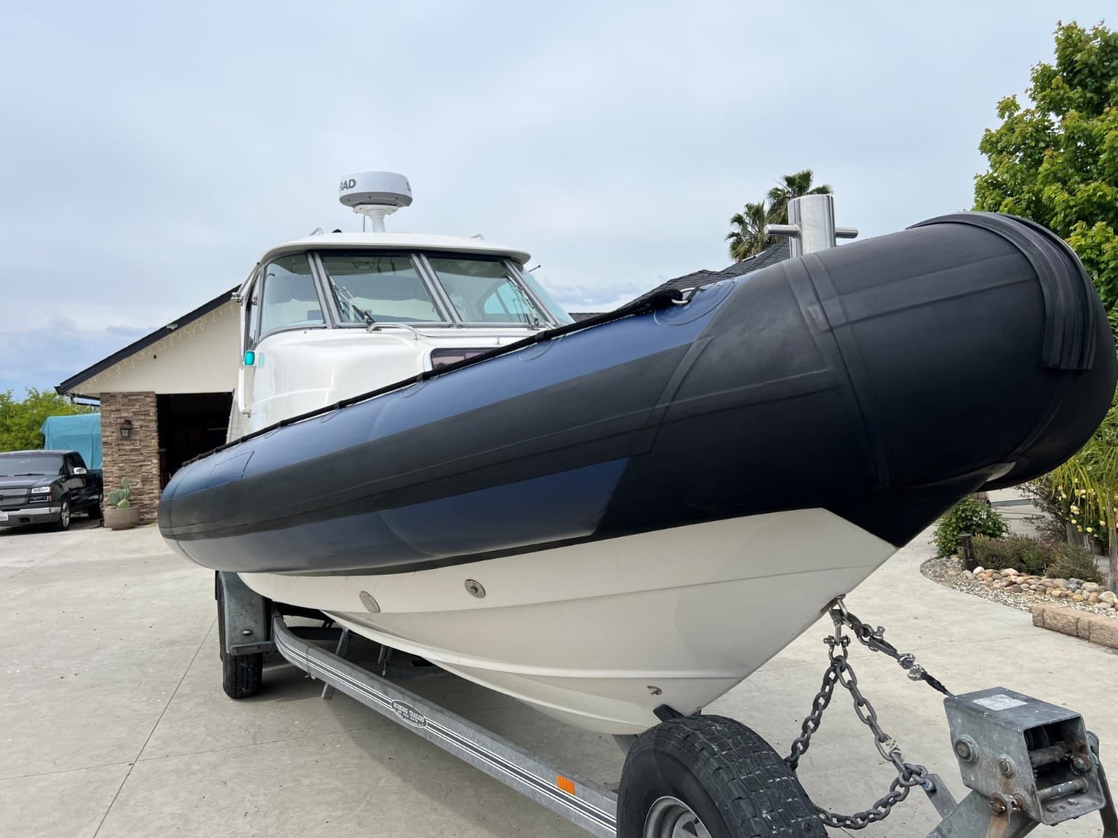 2005 Protector Targa 28 RHIB Boat - Twin Yamaha 200HP, Rescue, Zodiac, Teak 28' view 5