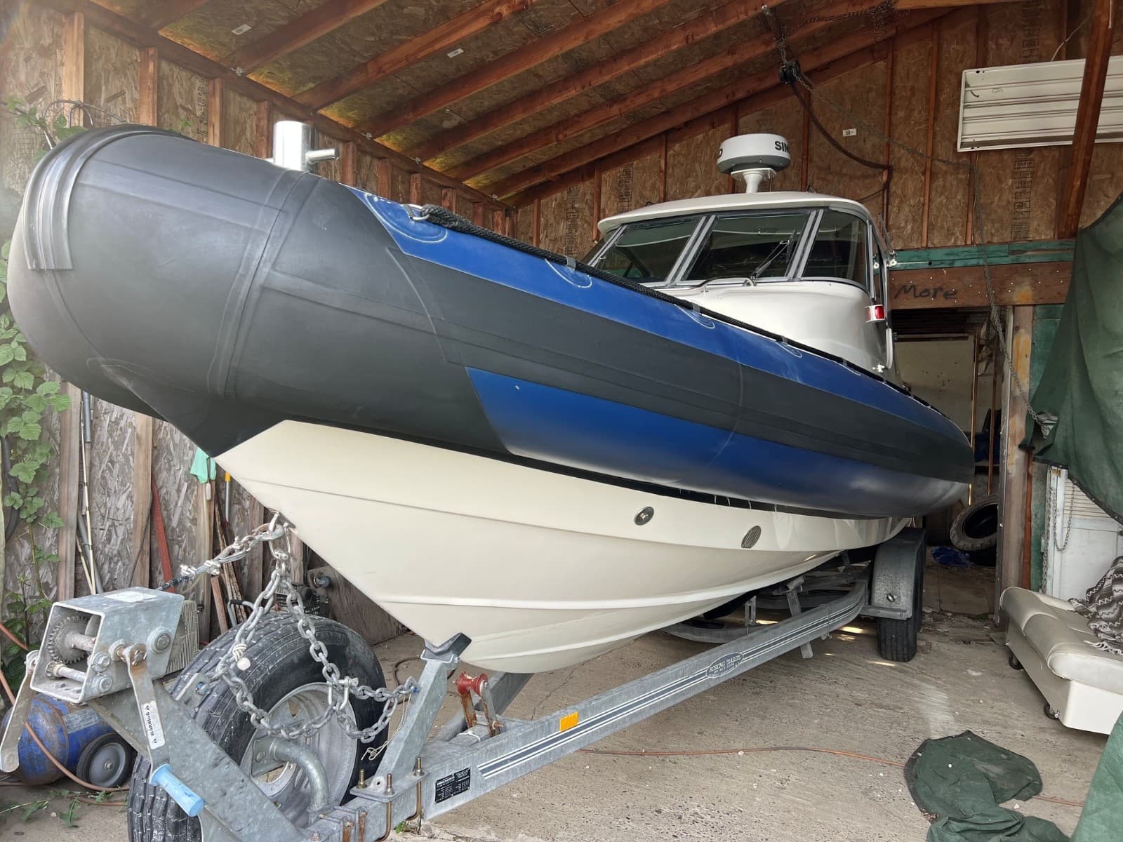 2005 Protector Targa 28 RHIB Boat - Twin Yamaha 200HP, Rescue, Zodiac, Teak 28' view 3