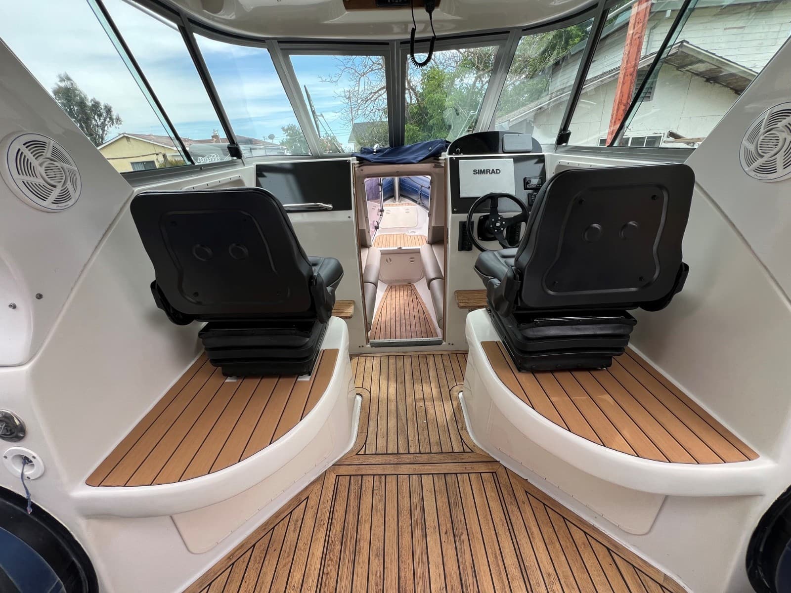 2005 Protector Targa 28 RHIB Boat - Twin Yamaha 200HP, Rescue, Zodiac, Teak 28' view 11